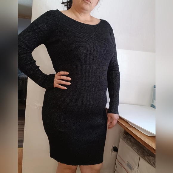 Pencil dress, low back, plus size 2X, full stretch. - Picture 8 of 15